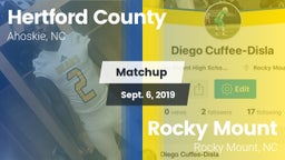 Matchup: Hertford County vs. Rocky Mount  2019