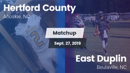 Matchup: Hertford County vs. East Duplin  2019