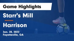 Starr's Mill  vs Harrison  Game Highlights - Jan. 28, 2022
