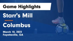 Starr's Mill  vs Columbus  Game Highlights - March 10, 2022