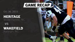 Recap: Heritage  vs. Wakefield  2015