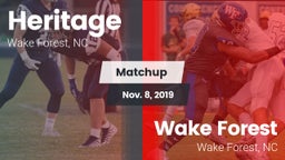 Matchup: Heritage  vs. Wake Forest  2019