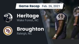 Recap: Heritage  vs. Broughton  2021