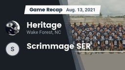 Recap: Heritage  vs. Scrimmage SER 2021