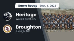 Recap: Heritage  vs. Broughton  2022