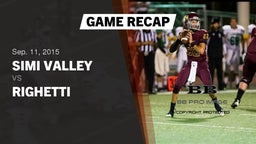 Recap: Simi Valley  vs. Righetti  2015