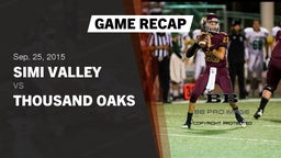 Recap: Simi Valley  vs. Thousand Oaks  2015