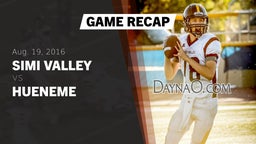 Recap: Simi Valley  vs. Hueneme  2016