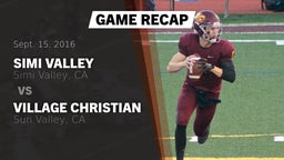 Recap: Simi Valley  vs. Village Christian  2016