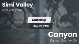 Matchup: Simi Valley High vs. Canyon  2016