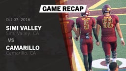 Recap: Simi Valley  vs. Camarillo  2016