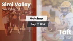 Matchup: Simi Valley High vs. Taft  2018