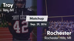 Matchup: Troy  vs. Rochester  2016