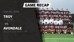 Recap: Troy  vs. Avondale  2016