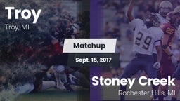 Matchup: Troy  vs. Stoney Creek  2017