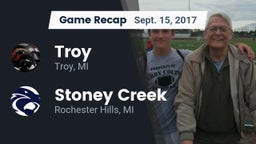 Recap: Troy  vs. Stoney Creek  2017