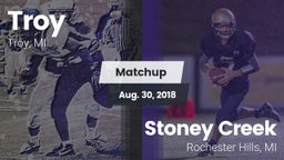 Matchup: Troy  vs. Stoney Creek  2018