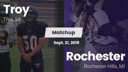 Matchup: Troy  vs. Rochester  2018