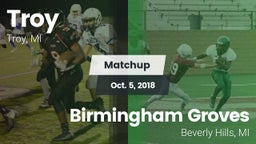 Matchup: Troy  vs. Birmingham Groves  2018
