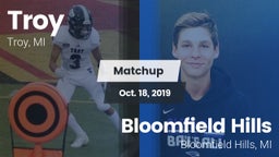 Matchup: Troy  vs. Bloomfield Hills  2019