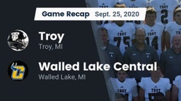 Recap: Troy  vs. Walled Lake Central  2020