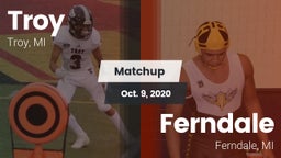 Matchup: Troy  vs. Ferndale  2020