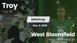 Matchup: Troy  vs. West Bloomfield  2020