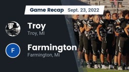 Recap: Troy  vs. Farmington  2022