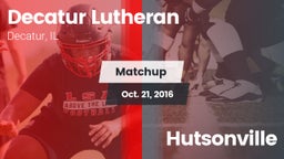 Matchup: Decatur Lutheran vs. Hutsonville 2015