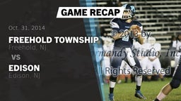 Recap: Freehold Township  vs. Edison  2014