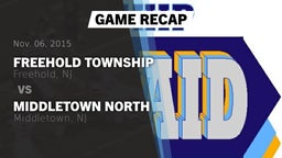 Recap: Freehold Township  vs. Middletown North  2015