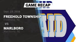 Recap: Freehold Township  vs. Marlboro  2016