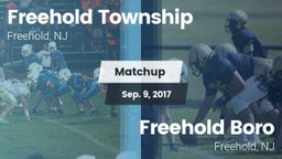 Matchup: Freehold Township vs. Freehold Boro  2017