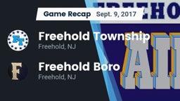 Recap: Freehold Township  vs. Freehold Boro  2017
