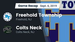 Recap: Freehold Township  vs. Colts Neck  2019