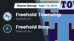 Recap: Freehold Township  vs. Freehold Boro  2019