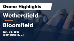Wethersfield  vs Bloomfield Game Highlights - Jan. 30, 2018