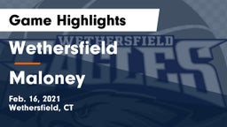 Wethersfield  vs Maloney  Game Highlights - Feb. 16, 2021
