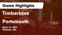 Timberlane  vs Portsmouth  Game Highlights - April 16, 2024