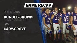 Recap: Dundee-Crown  vs. Cary-Grove  2016