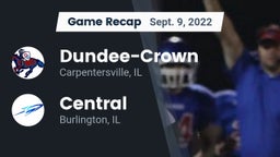 Recap: Dundee-Crown  vs. Central  2022