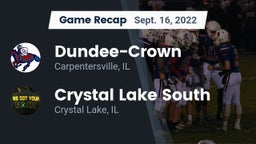 Recap: Dundee-Crown  vs. Crystal Lake South  2022