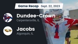 Recap: Dundee-Crown  vs. Jacobs  2023