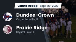Recap: Dundee-Crown  vs. Prairie Ridge  2023