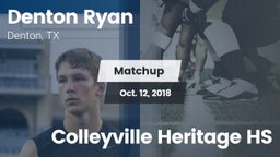 Matchup: Denton Ryan vs. Colleyville Heritage HS 2018