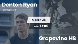 Matchup: Denton Ryan vs. Grapevine HS 2018