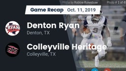 Recap: Denton Ryan  vs. Colleyville Heritage  2019