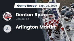 Recap: Denton Ryan  vs. Arlington Martin 2020