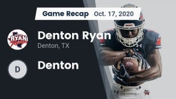 Recap: Denton Ryan  vs. Denton 2020