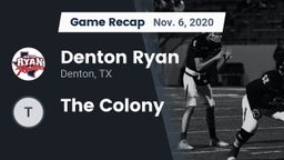 Recap: Denton Ryan  vs. The Colony 2020